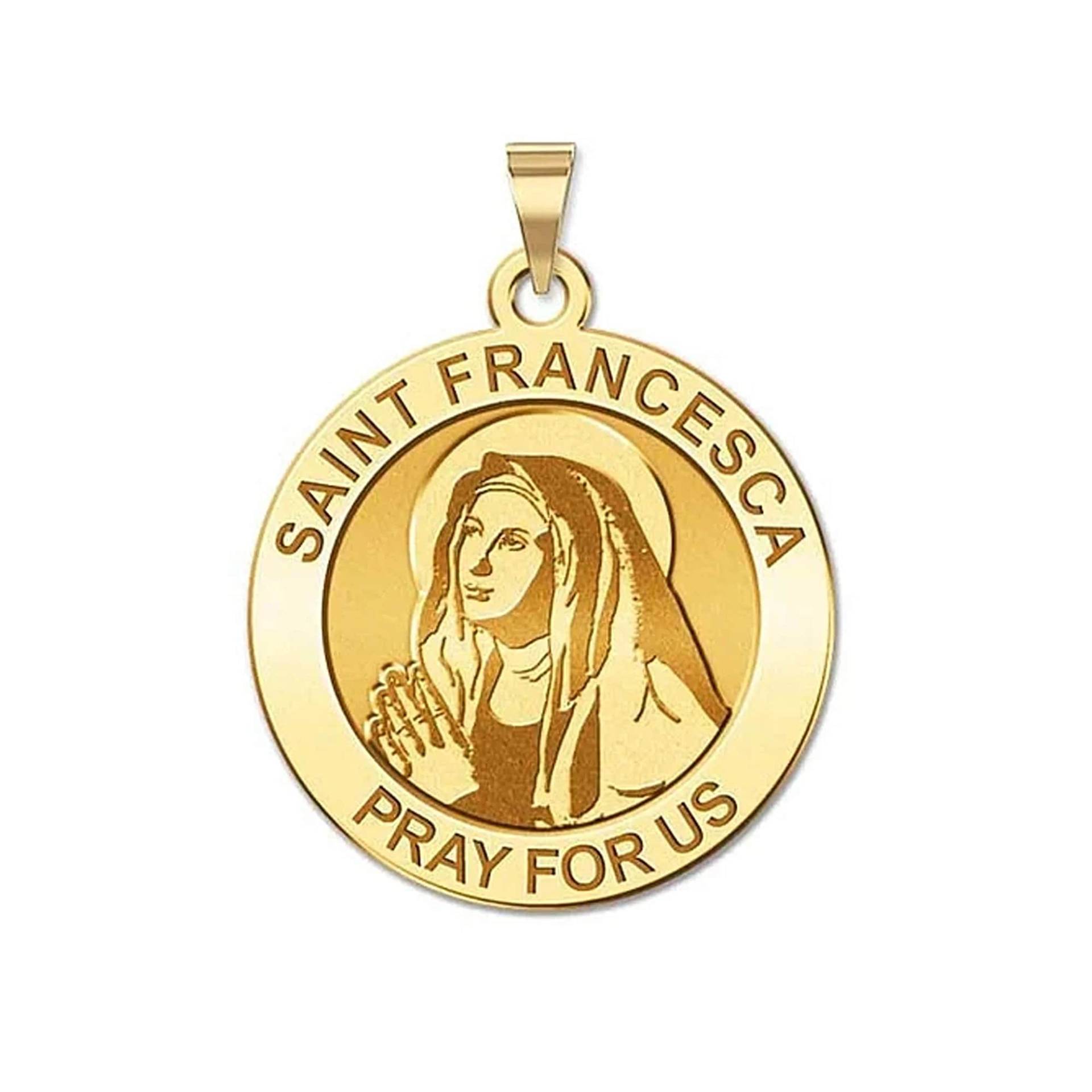 Saint Francesca Runde Religiöse Medaille von CustomizeTheCharms