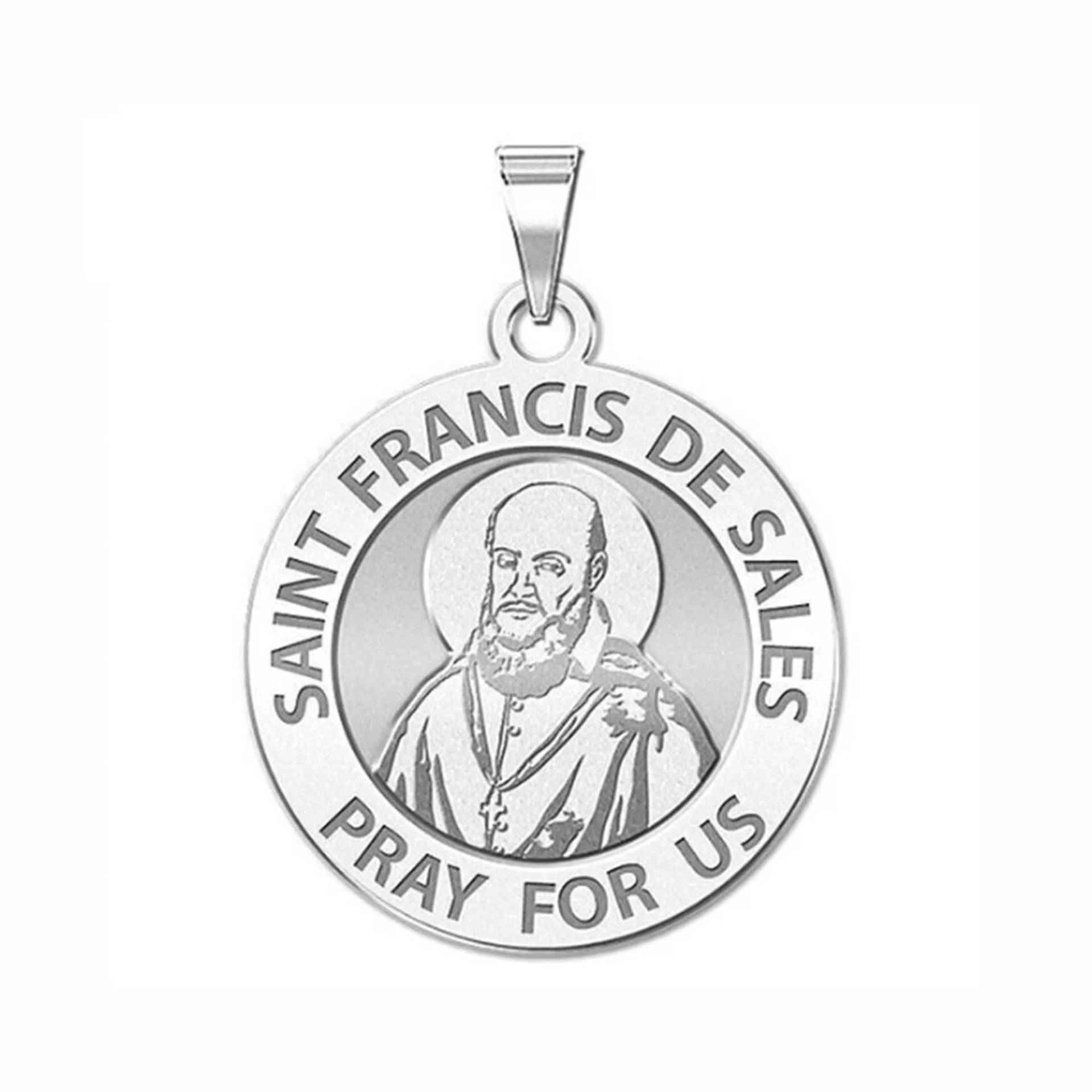 Saint Francis De Sales Runde Religiöse Medaille von CustomizeTheCharms