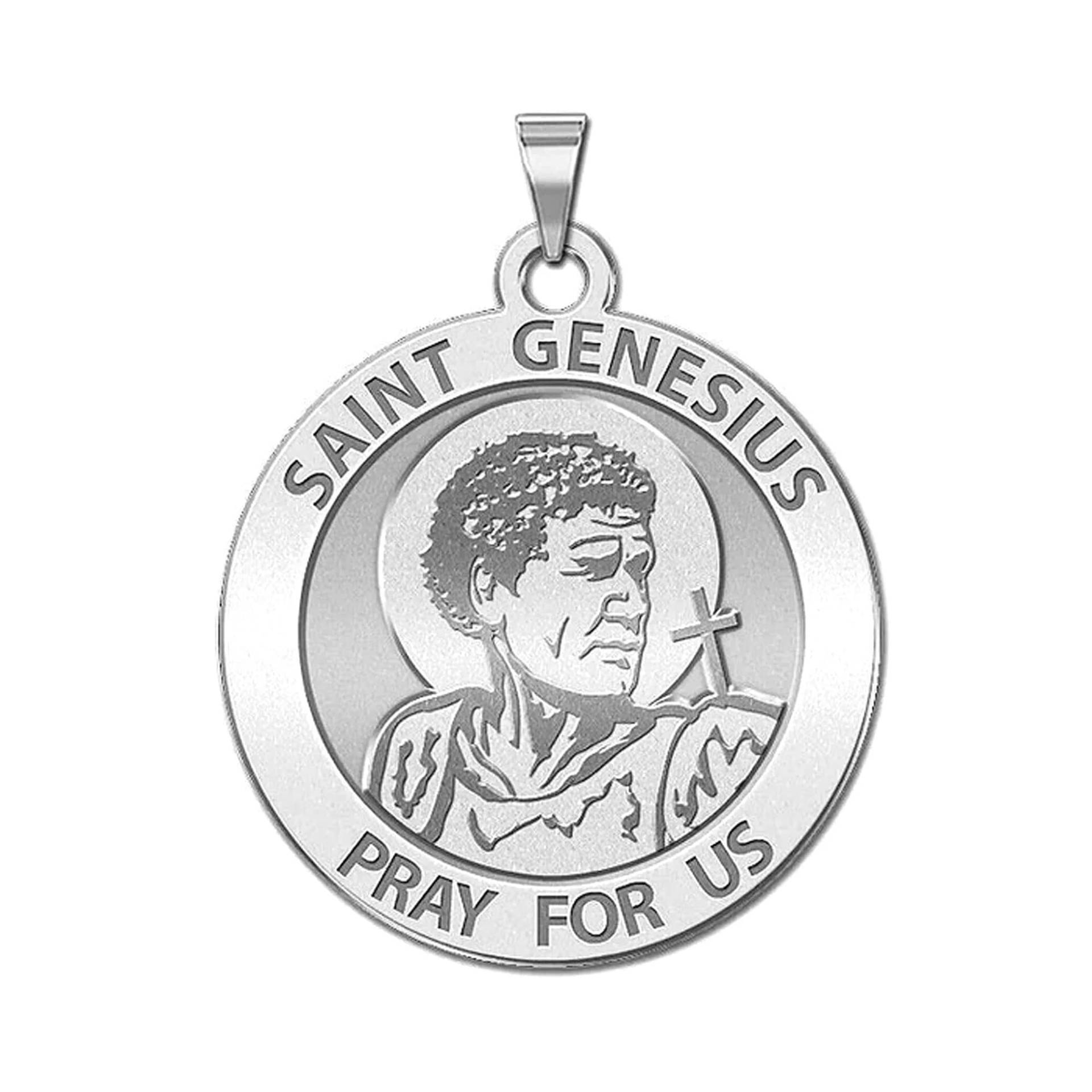 Saint Genesius Runde Religiöse Medaille von CustomizeTheCharms