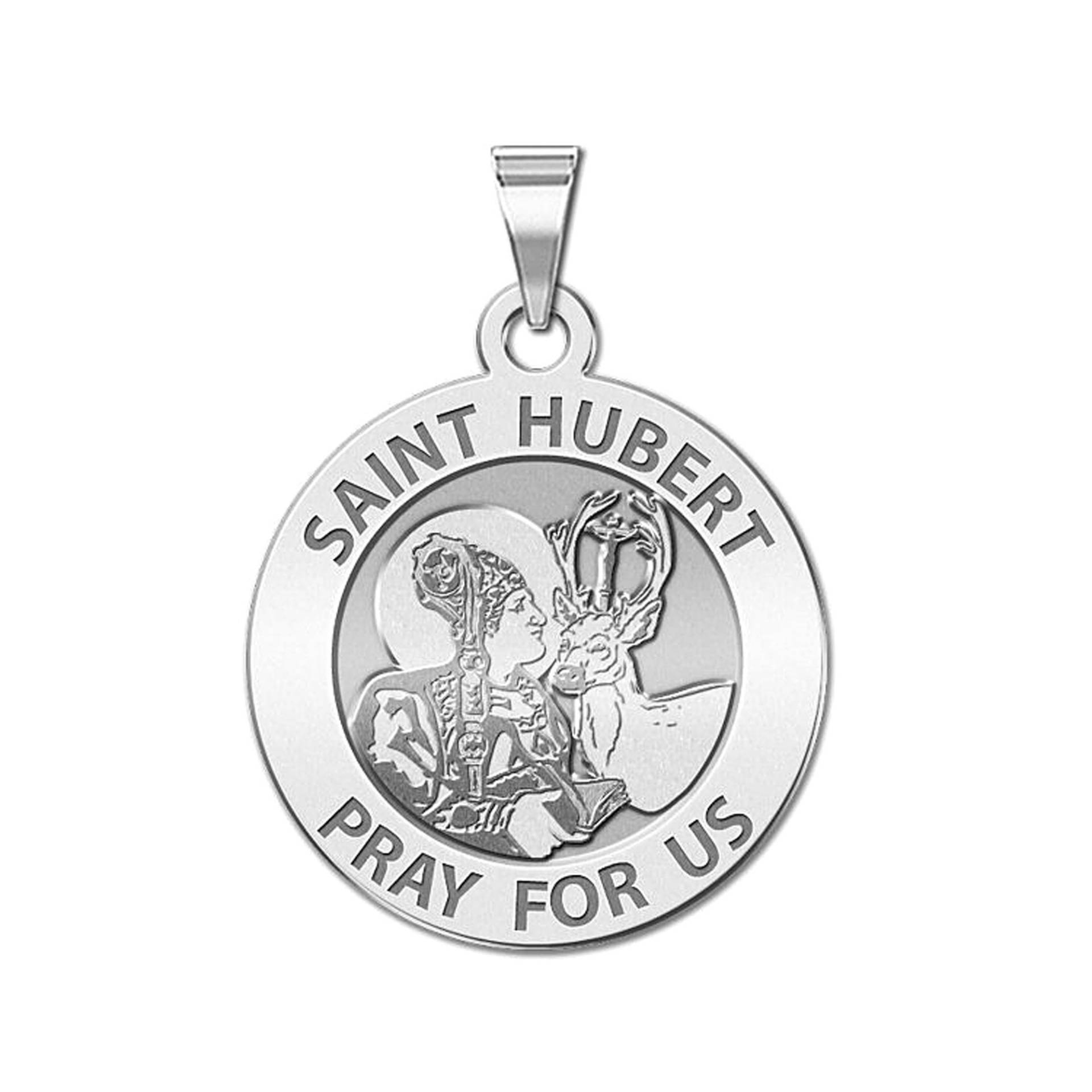 Saint-Hubert-Runde Religiöse Medaille von CustomizeTheCharms