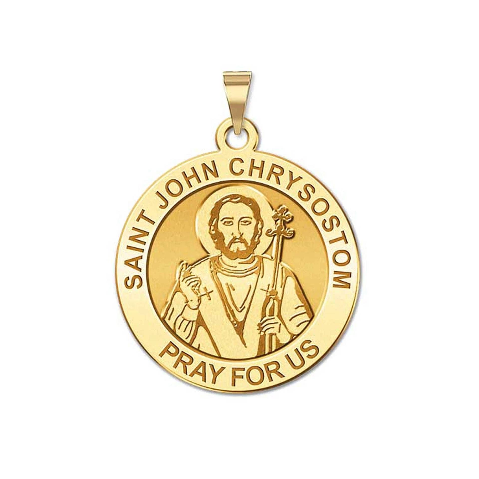 Saint John Chrysostomus Runde Religiöse Medaille von CustomizeTheCharms