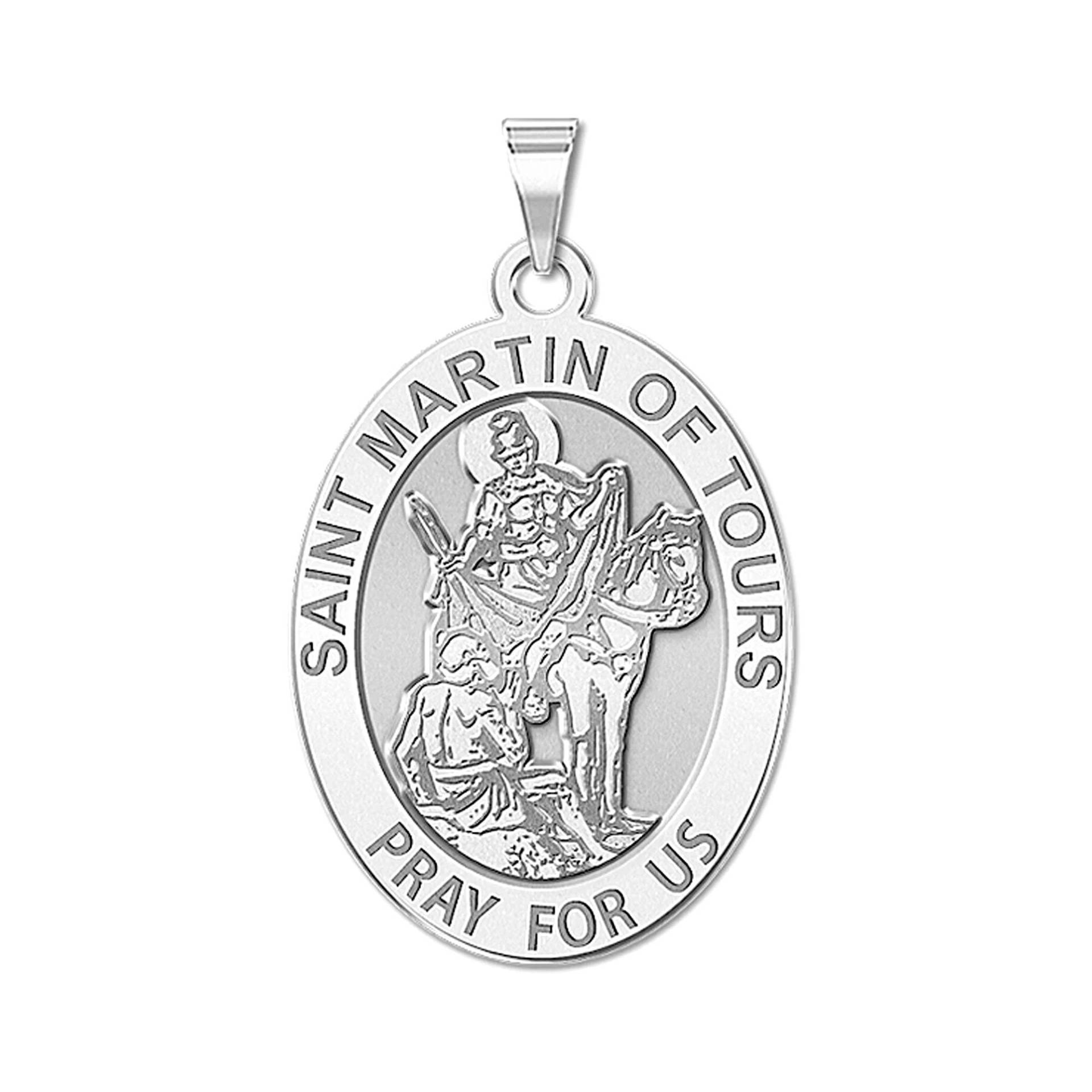 Saint Martin Von Tours Religiöse Oval Medaille von CustomizeTheCharms