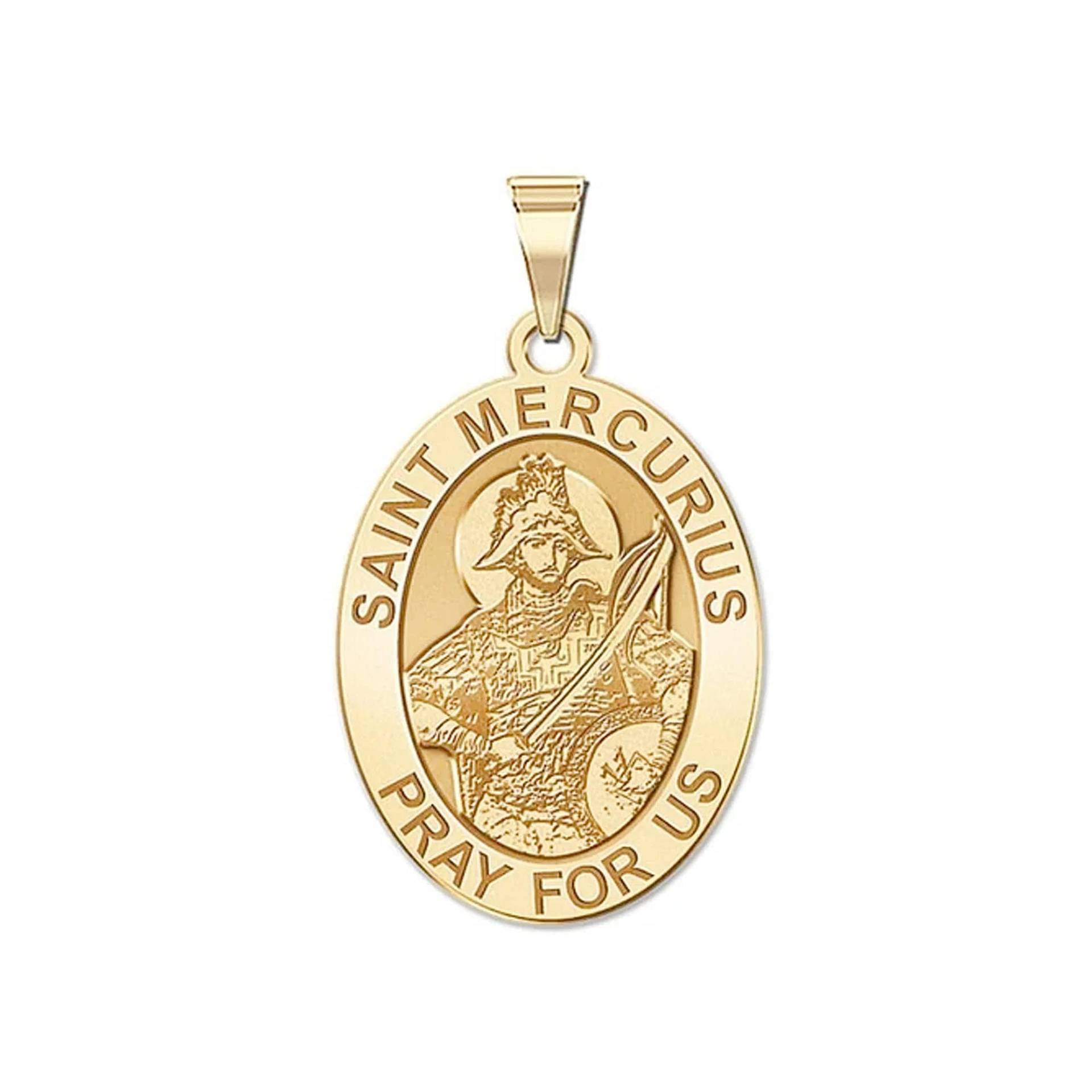 Saint Mercurius Oval Religiöse Medaille von CustomizeTheCharms