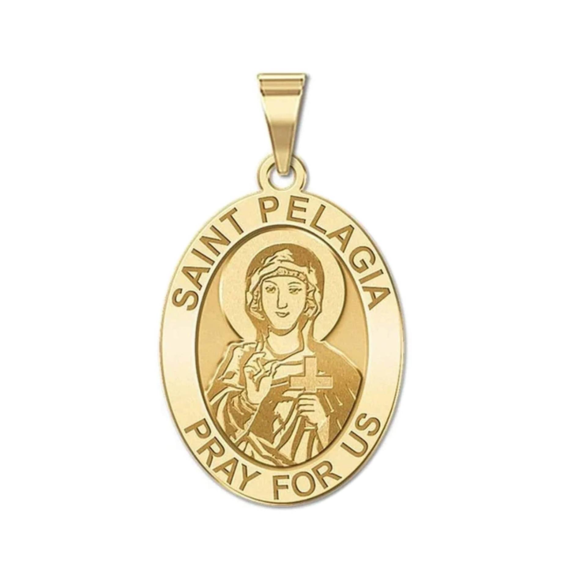 Saint Pelagia | Weiblich Medaille Oval von CustomizeTheCharms