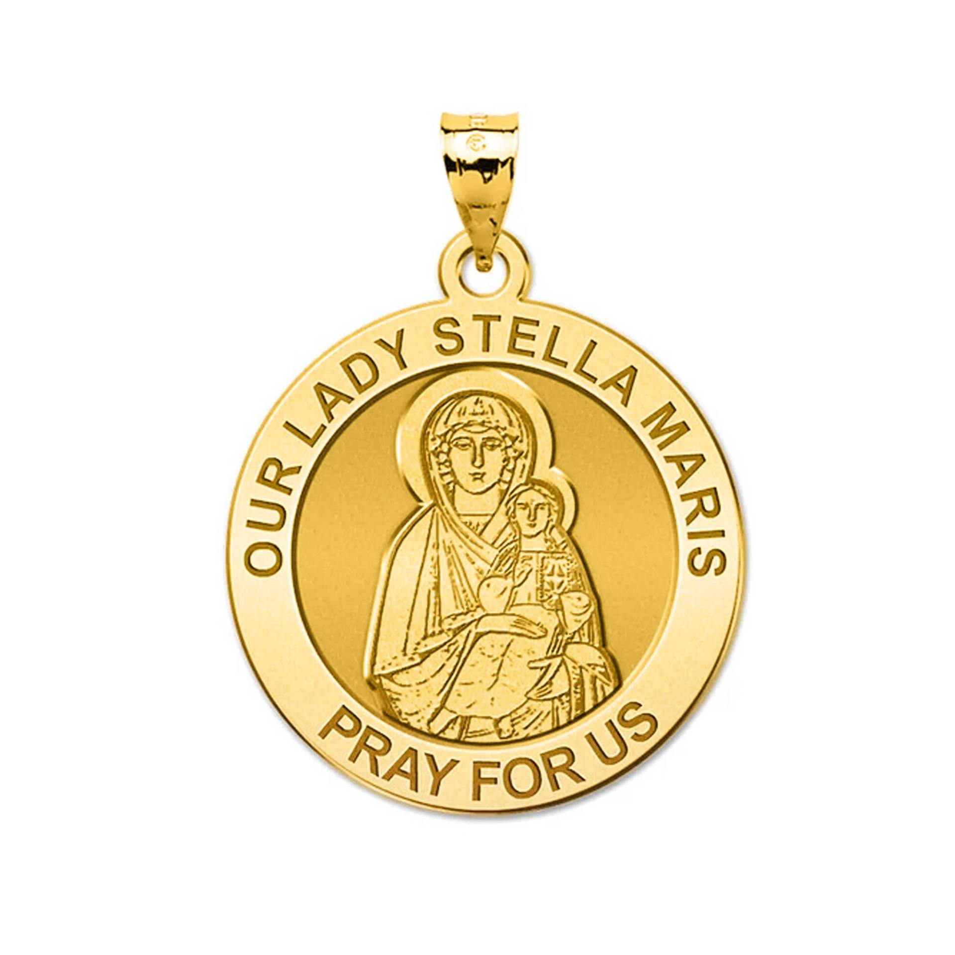 Unsere Liebe Frau Stella Maris Runde Religiöse Medaille von CustomizeTheCharms