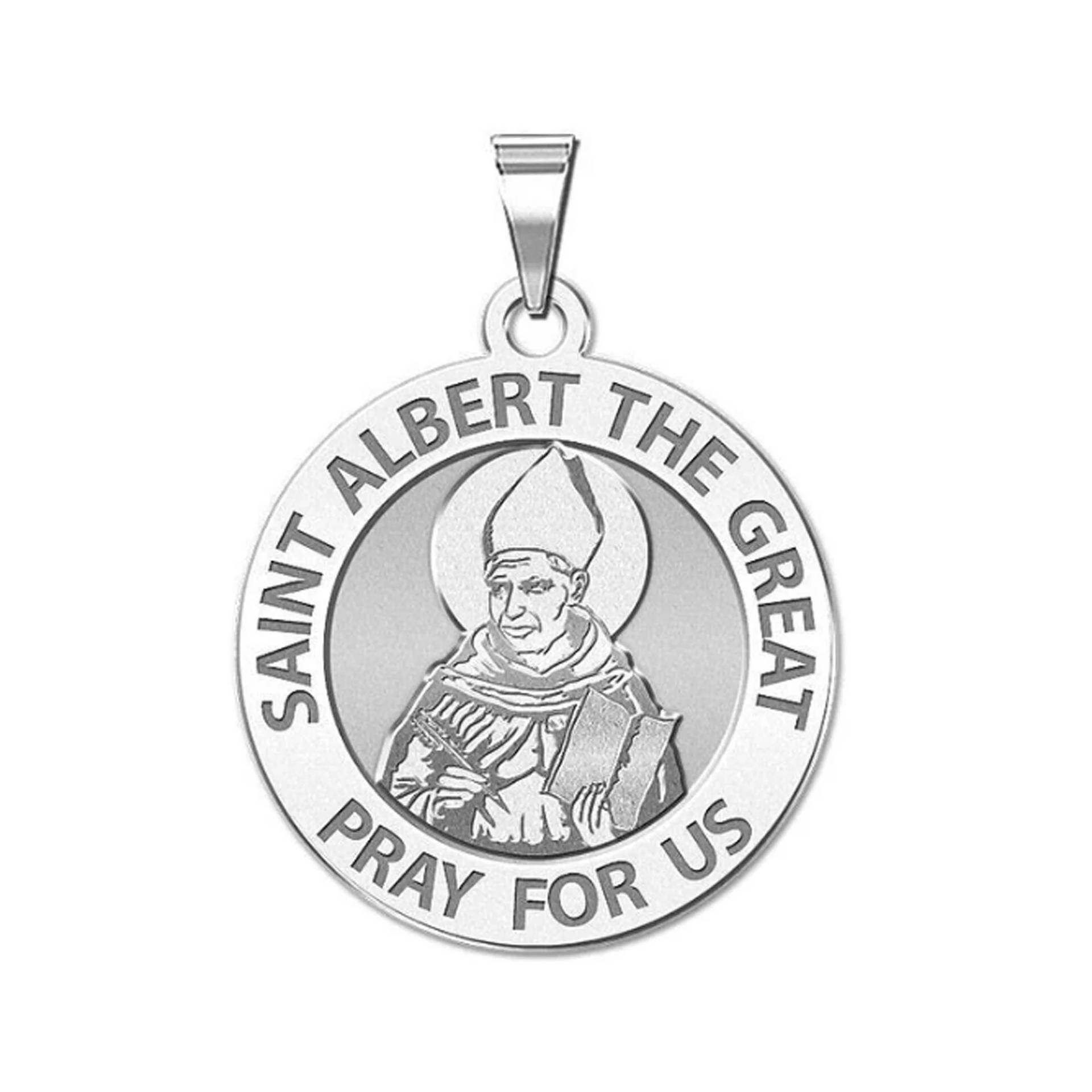 st. Albert Der Große Runde Religiöse Medaille von CustomizeTheCharms