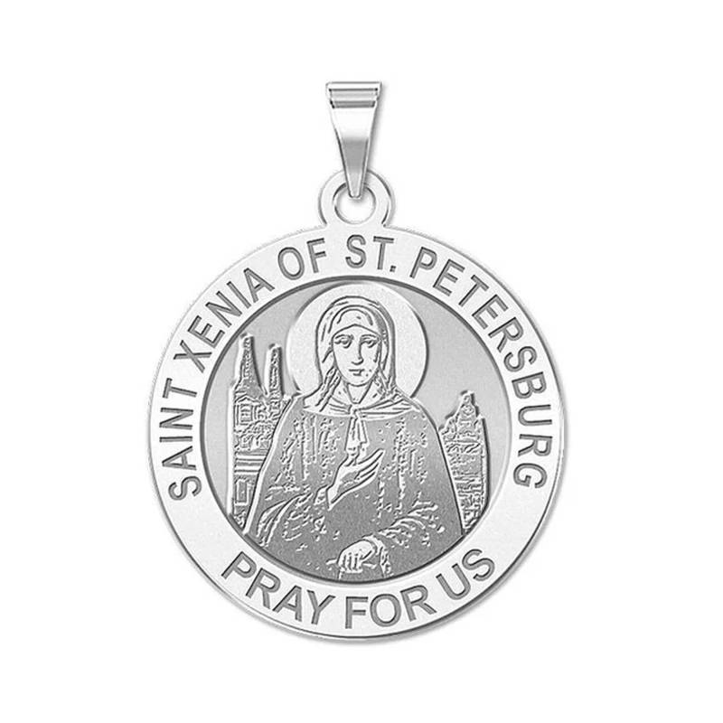 st. Xenia Von Petersburg Runde Religiöse Medaille von CustomizeTheCharms