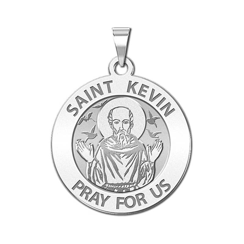 Heilige Kevin Runde Religiöse Medaille von CustomizeTheCharms