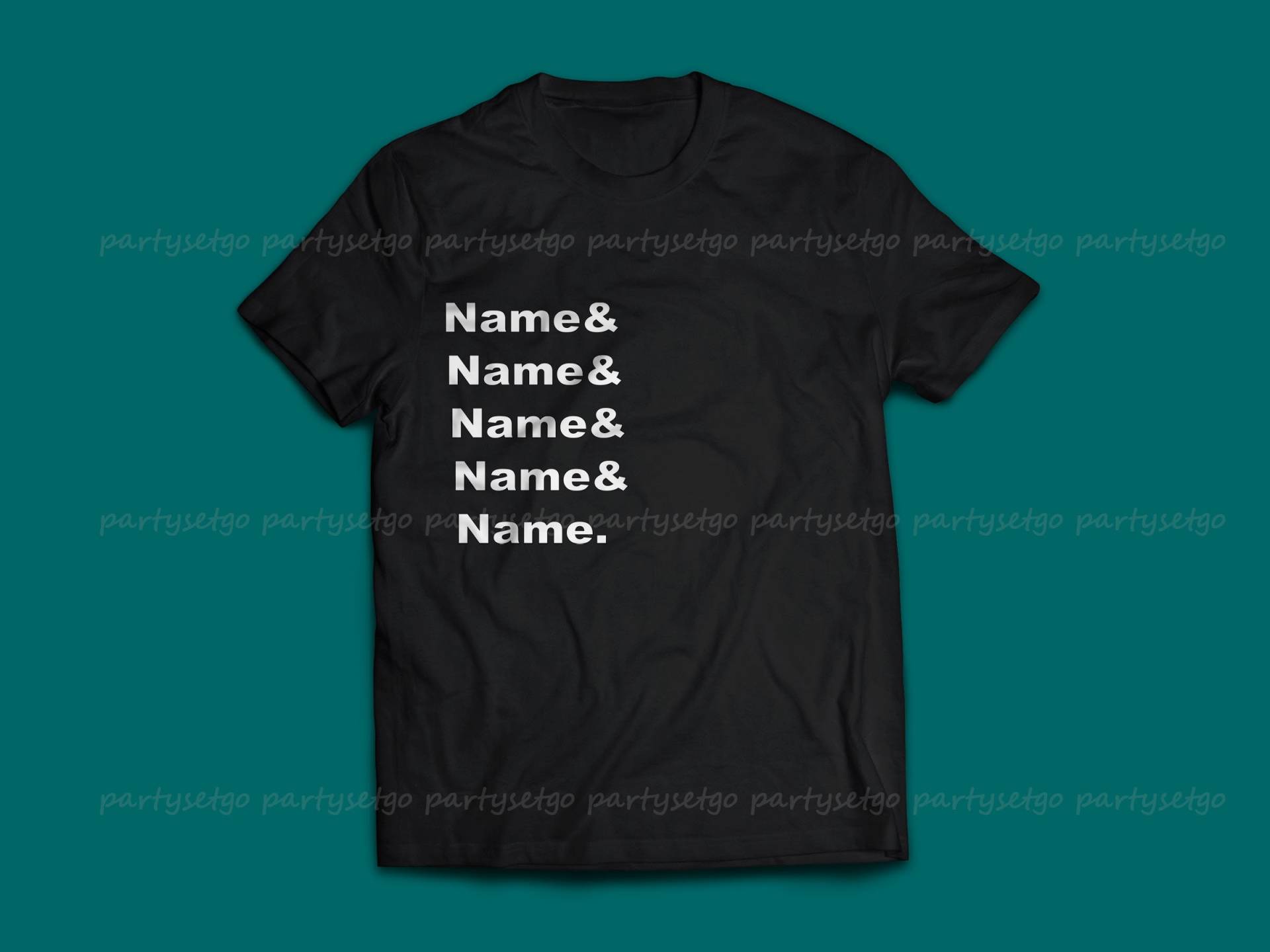 Benutzerdefinierte Namensliste Shirt, & Liste Gruppe Shirt Benutzerdefinierte Namensliste Shirt, & Liste Gruppe Shirt von CustomizedInColor