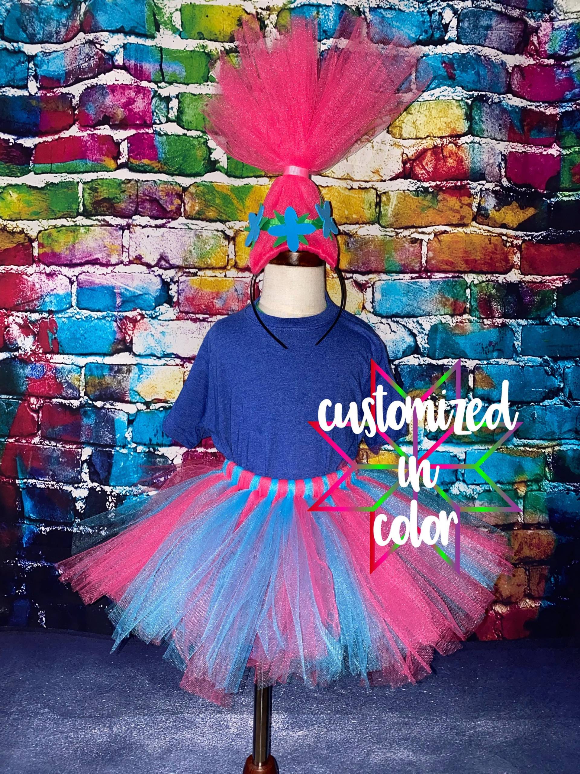 Mohnkostüm - Prinzessin Mohn Troll Tutu Und Stirnband Erstes Geburtstagsoutfit Trolle Halloweenkostüm Mohnkostüm - Prinzessin Mohn Troll Tutu Und Stirnband Erstes Geburtstagsoutfit Trolle Halloweenkostüm von CustomizedInColor
