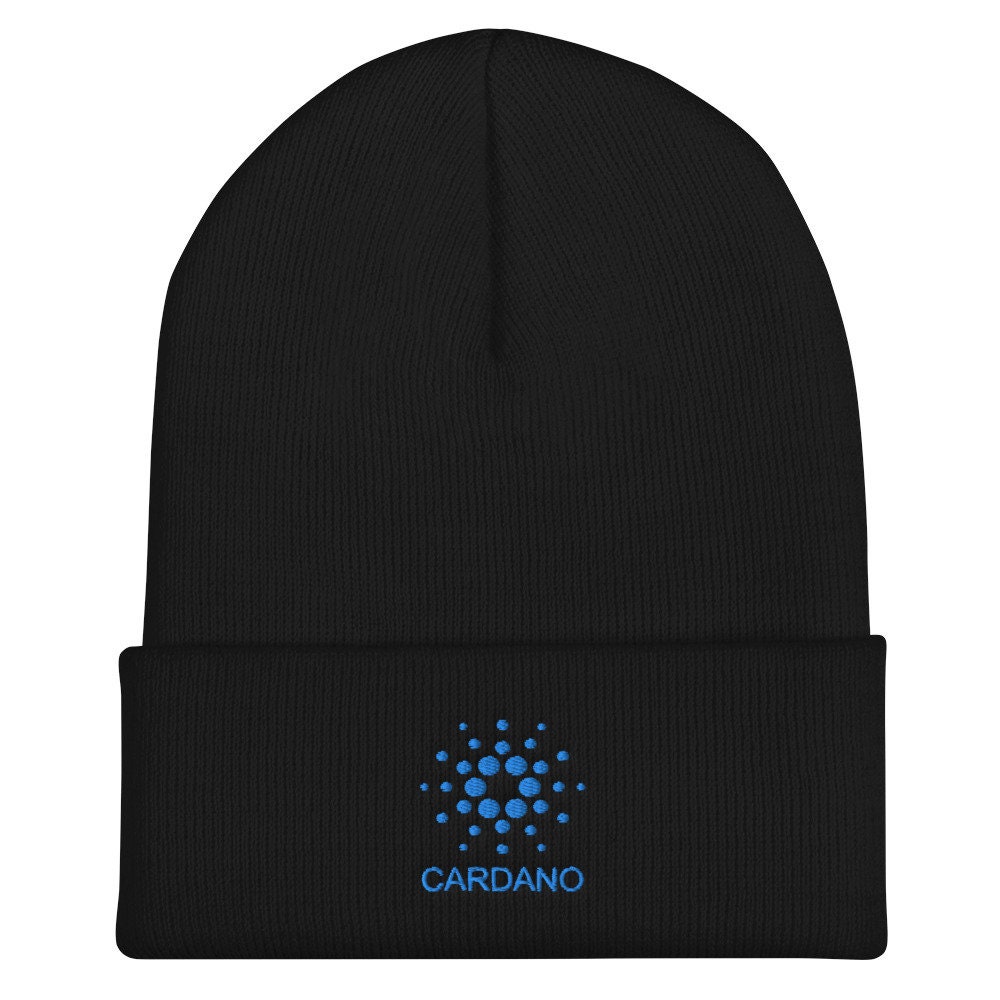 Cardano Crypto, Embroidered, Cuffed Beanie, Ada, Cryptocurrency, Blockchain Beanie Hat, Crypto Hat von Customkittshirts