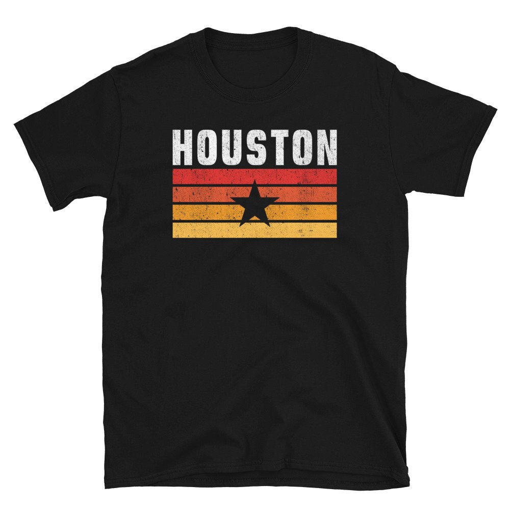 Houston, Texas, Retro, Vintage, T-Shirt, 70Er, 80Er Jahre, Style, American Cities Shirt, Usa von Customkittshirts