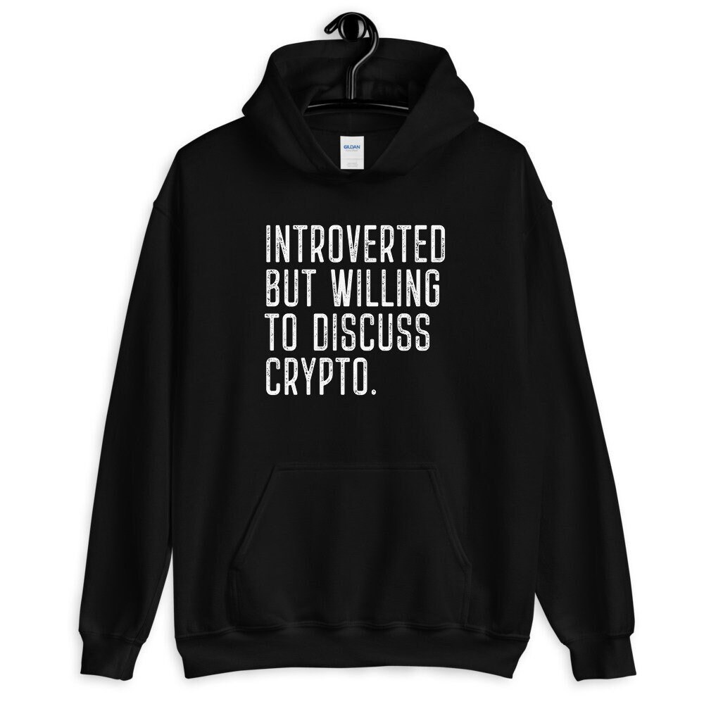 Introvertierter Krypto, Unisex Hoodie, Lustiger Introvertierter Krypto Pullover, Weihnachtsgeschenk Für Kryptoliebhaber von Customkittshirts