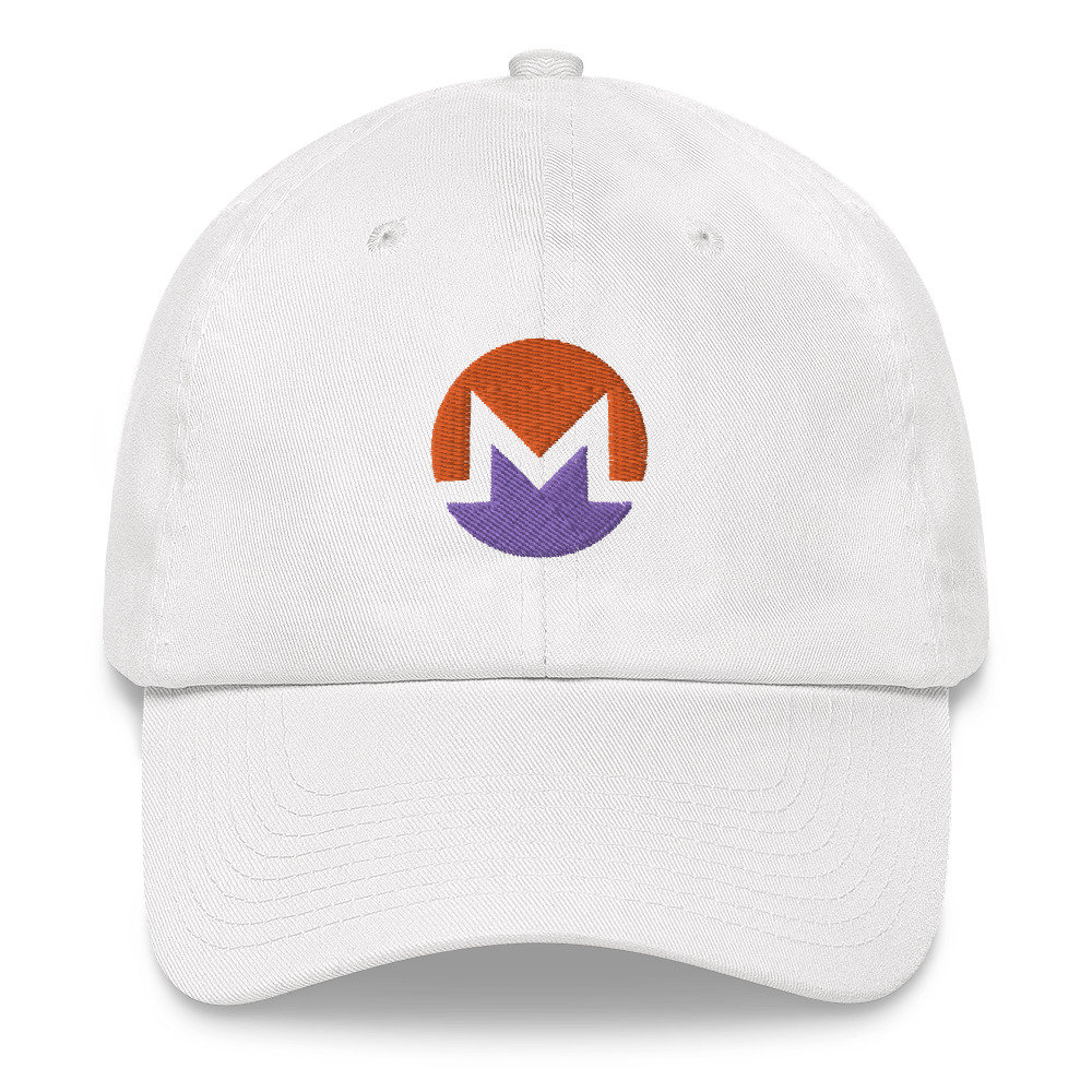 Monero Crypto Hat, Bestickte Papa Mütze, Logo Hat Xmr Lover Cap von Customkittshirts