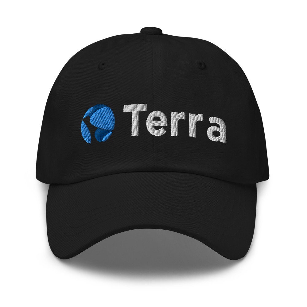 Terra Crypto Hut | Bestickte Papamütze Krypto Liebhaber Geschenkhut, Logo Hut, Ust von Customkittshirts