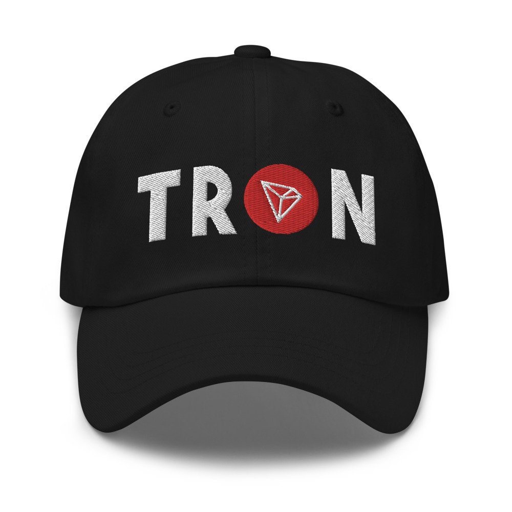 Tron Crypto Bestickte Papamütze, Trx-Krypto-Mütze, Tron-Krypto-Liebhaber-Kappe, Tron-Krypto-Logo-Hut, Tron-Krypto-Geschenk von Customkittshirts