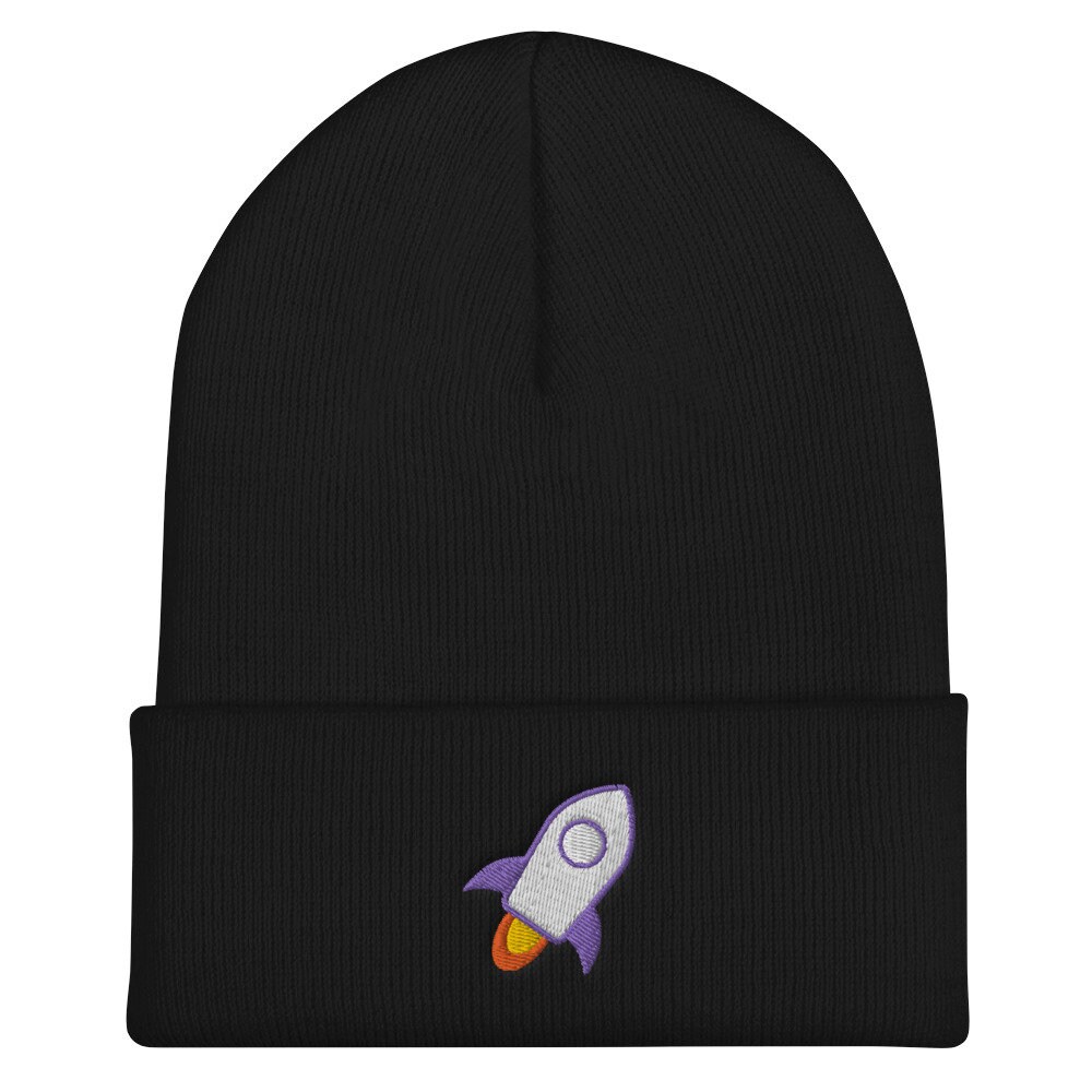 stellar Crypto Mütze, Bestickt, Manschetten Beanie, Cryptocurrency, Xlm Beanie Lover Hat von Customkittshirts