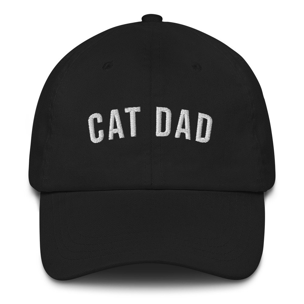 Katzenmütze, Bestickte Katzen-Papa-Geschenk, Katzenliebhabermütze, Lustige von Customkittshirts