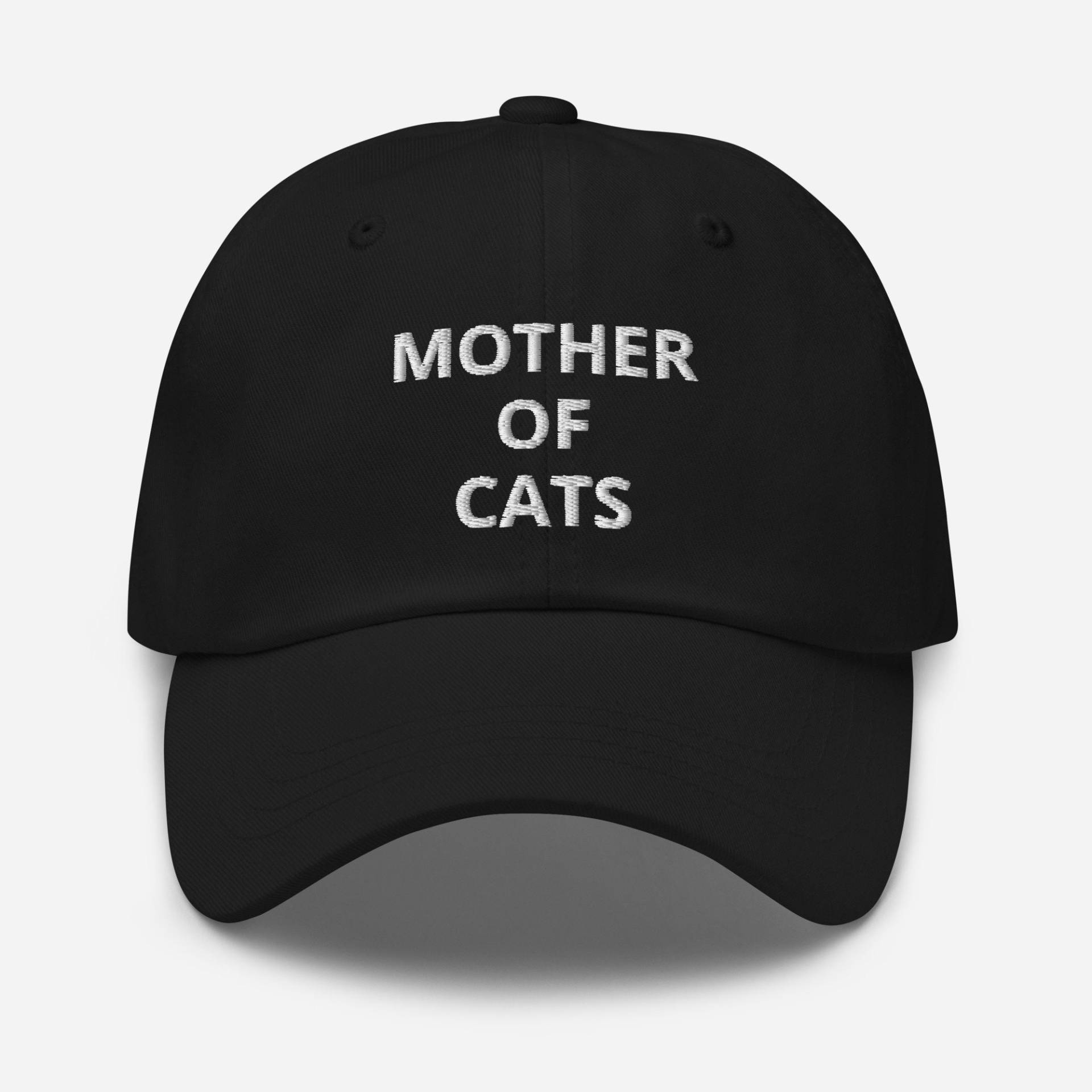 Katzenmutter Mütze, Lustige Katzenmütze, Bestickt, Katzenliebhaber Crazy Cat Lady, Katzenbesitzer Geschenk, Geschenk von Customkittshirts