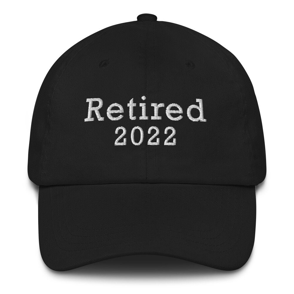 Ruhestand 2022, Bestickte Papa Mütze, Ruhestandsgeschenke, 2022 Mütze von Customkittshirts