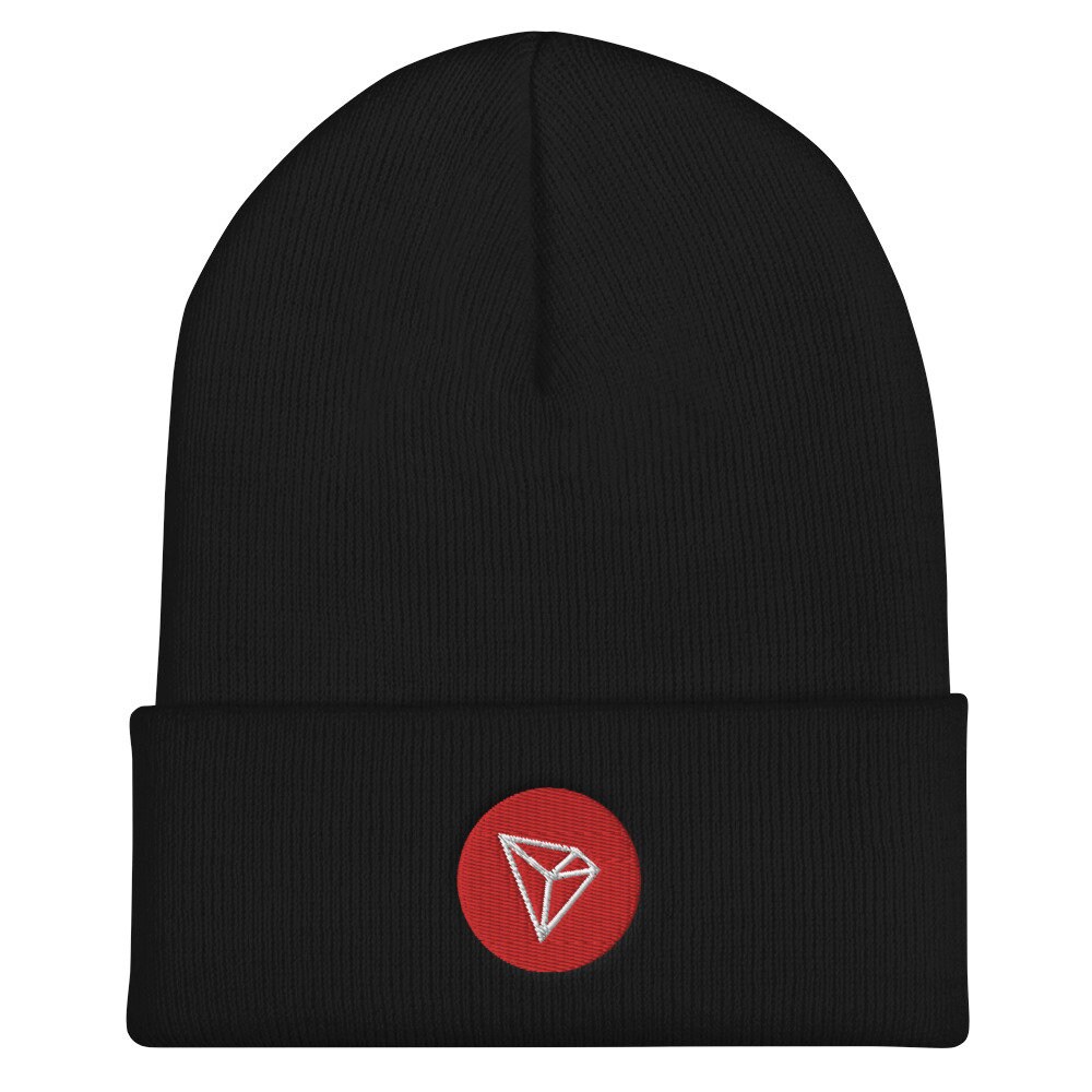 Tron Crypto Beanie Mütze, Hat, Logo Lover von Customkittshirts