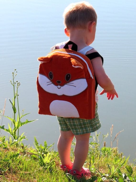 Kinder Rucksack, Kinderrucksack Fuchs, Rotfuchs Vorschulrucksack, Kleinkind-Geschenk von Customquiltsbyeva