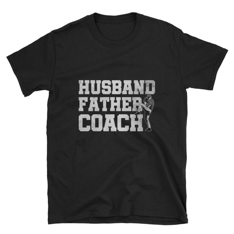 Baseball Coach Ehemann Vater Kleidung Vatertag Geschenk Kurzarm T-Shirt von CustummMerch