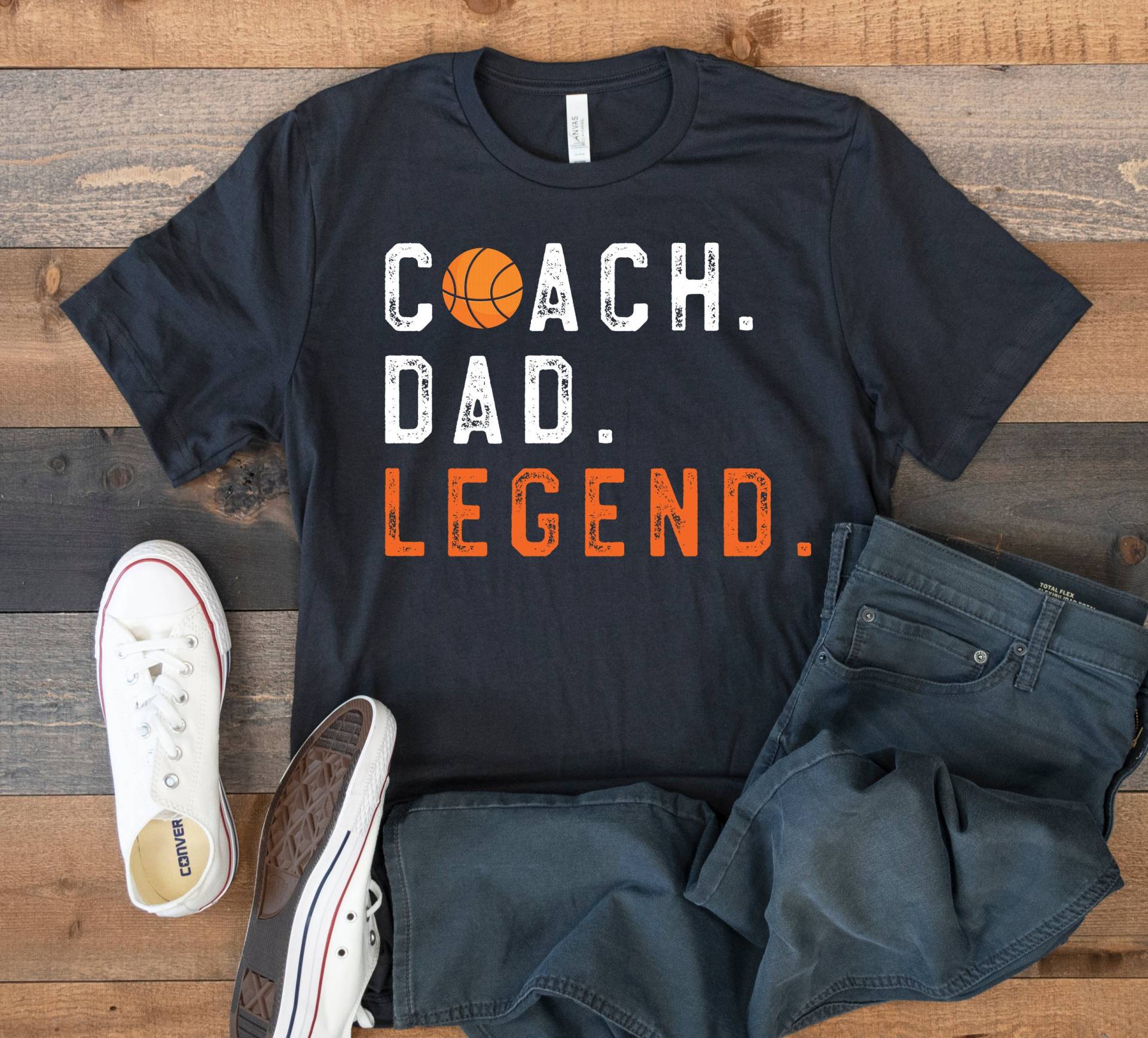 Basketball Coach Dad Legend T-Shirt, Vatertag Tank Top, Hoodie, Sweatshirt, Langarm, Kinder T-Shirt Bekleidung Geschenk von CustummMerch