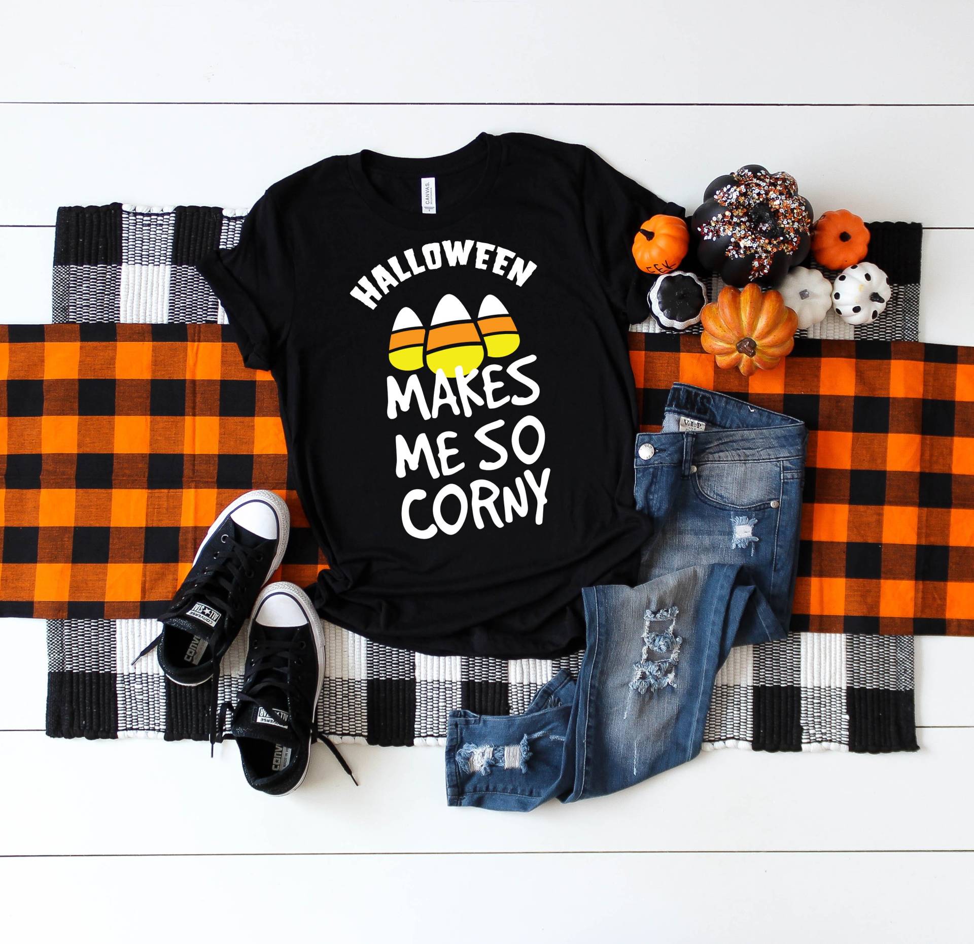 Candy Mais Lustige Halloween T-Shirt von CustummMerch
