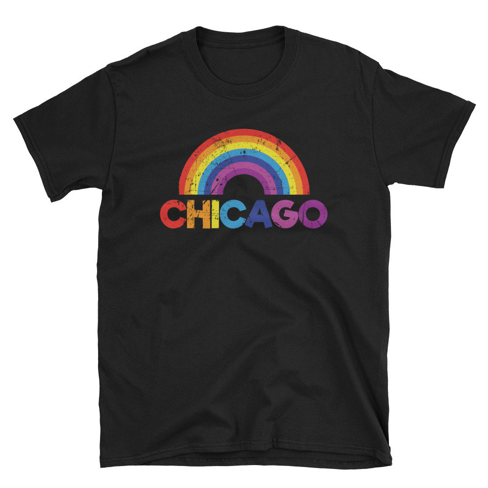 Chicago Flagge Chicagoan Bekleidung Geschenk Kurzarm T-Shirt von CustummMerch