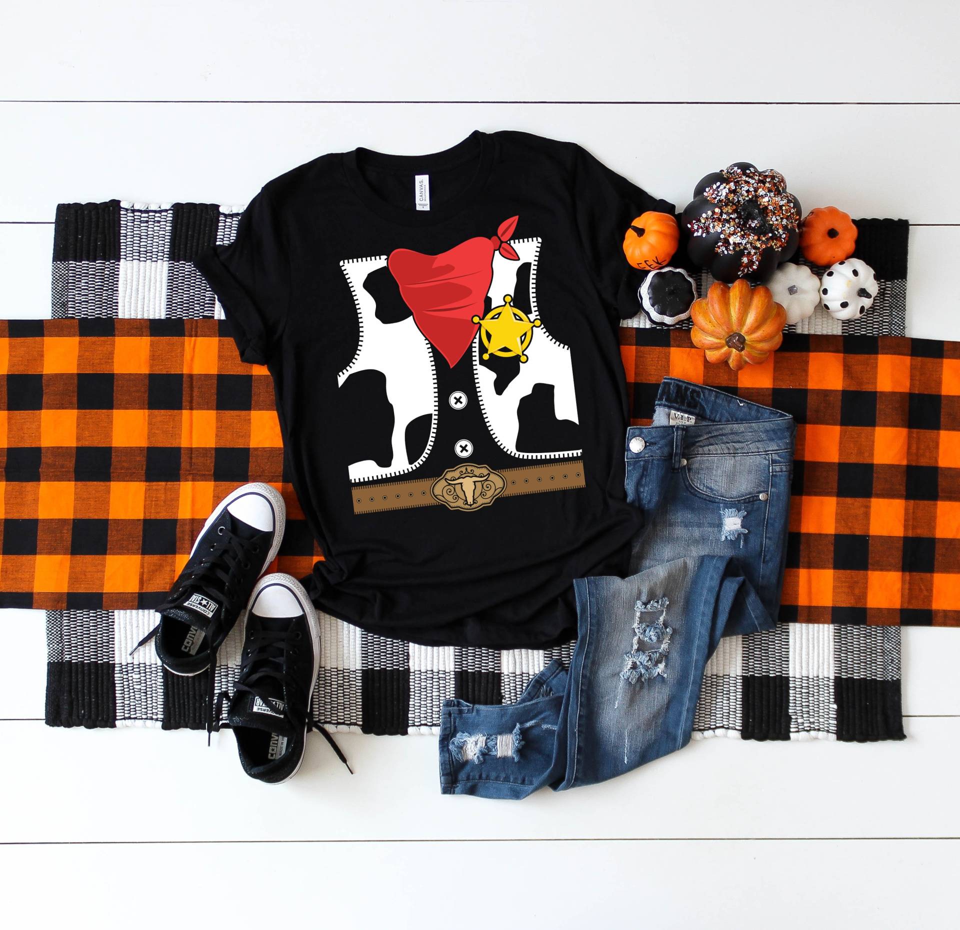 Cowboy Cowgirl Süße Halloween Kostüm T-Shirt Bekleidung Geschenk Kind Baby Body Ein Stück von CustummMerch