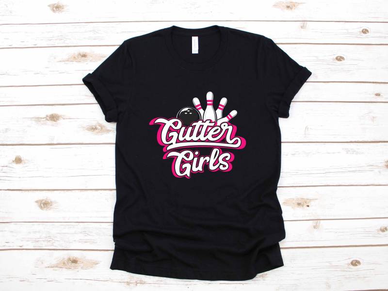 Gutter Mädchen Bowling League Team Bekleidung Lustige Passende Bowler Geschenk | T-Shirt Lange Ärmel Sweatshirt Hoodie Tank-Top von CustummMerch
