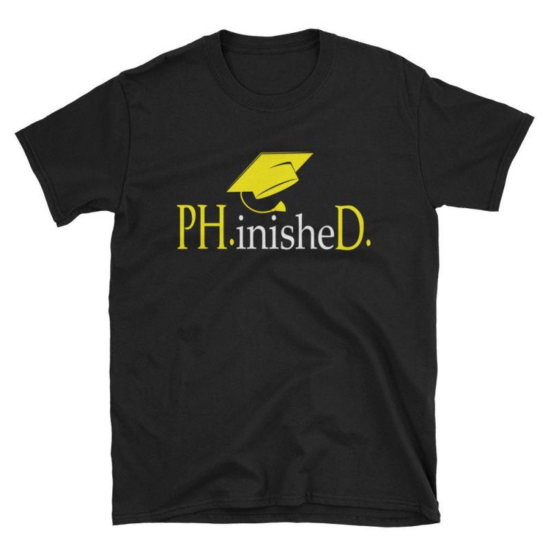 Phd Absolvent Lustige Graduierung Doktortitel Kurzarm T-Shirt von CustummMerch