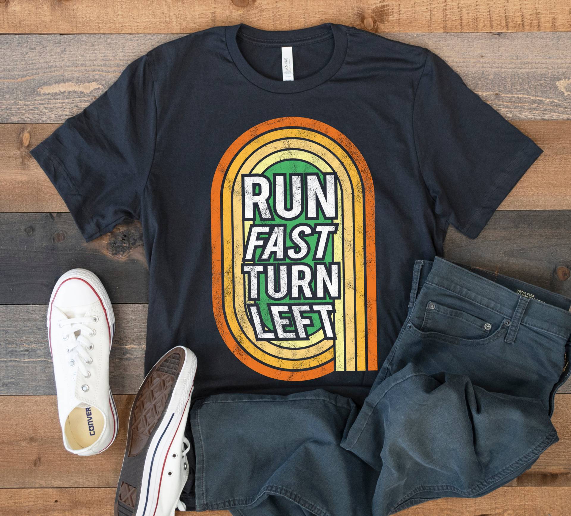 Track Runner T-Shirt, Lustige Leichtathletik, Lauf Schnell Links Abbiegen, Tank Top, Hoodie, Sweatshirt, Langarm, Kinder T-Shirt Bekleidung Geschenk von CustummMerch