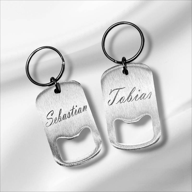 Edelstahl Flaschenöffner - Schlüsselanhänger Mit Persönlicher Gravur Edelstahl Flaschenöffner - Schlüsselanhänger Mit Persönlicher Gravur von CutCreativDesigns