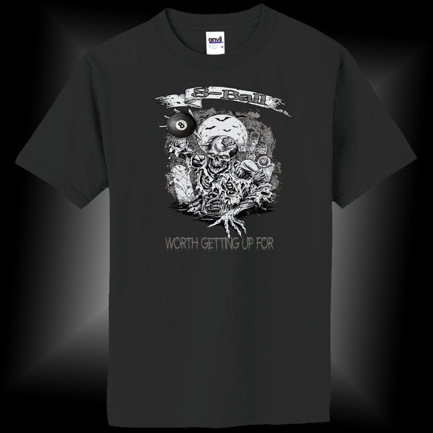 8-Ball .... Es Lohnt Sich, Aufzustehen Jugend 8 -Ball Pool T-Shirt 8-Ball .... Es Lohnt Sich, Aufzustehen Jugend 8 -Ball Pool T-Shirt von CutThroatCueSports