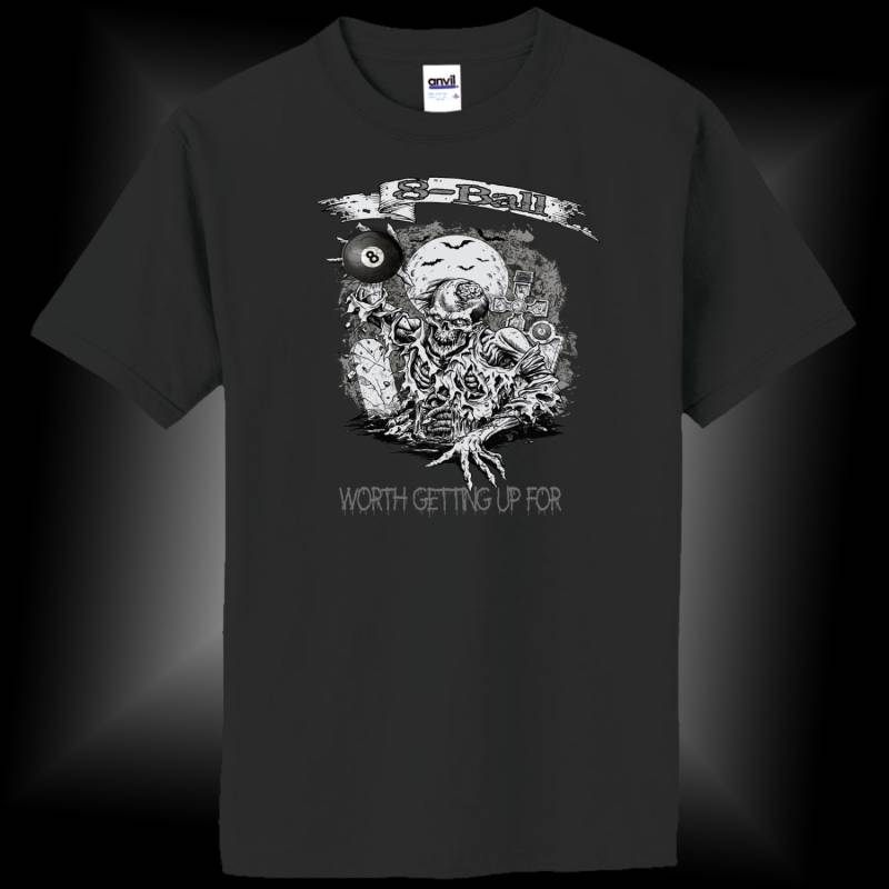 8-Ball .... Es Lohnt Sich, Aufzustehen Jugend 8 -Ball Pool T-Shirt 8-Ball .... Es Lohnt Sich, Aufzustehen Jugend 8 -Ball Pool T-Shirt von CutThroatCueSports