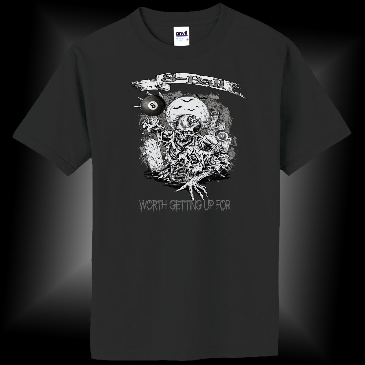 8-Ball .... Es Lohnt Sich Aufzustehen 8 -Ball Pool T-Shirt 8-Ball .... Es Lohnt Sich Aufzustehen 8 -Ball Pool T-Shirt von CutThroatCueSports