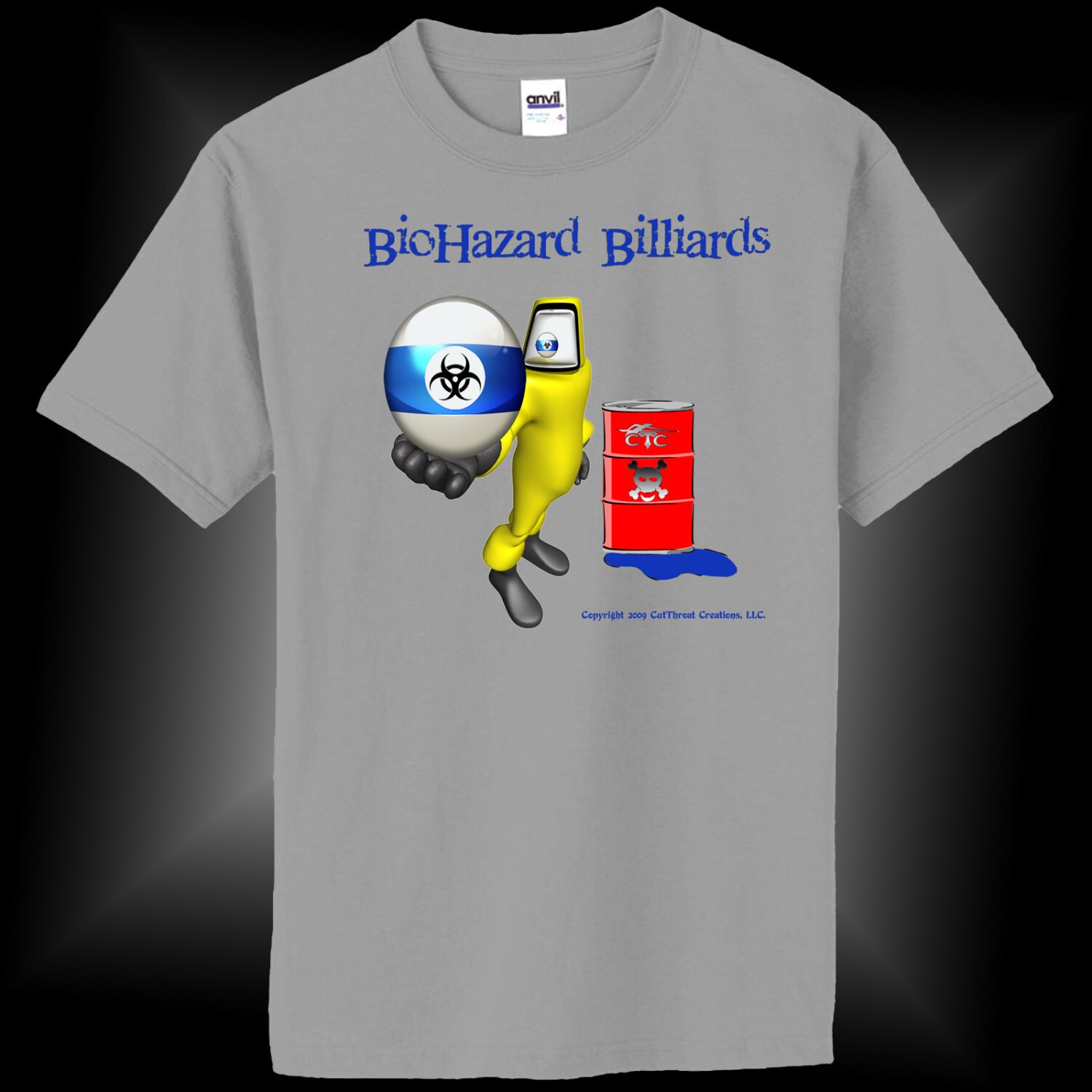 Biohazard Billard 10 -Ball Pool T-Shirt Biohazard Billard 10 -Ball Pool T-Shirt von CutThroatCueSports