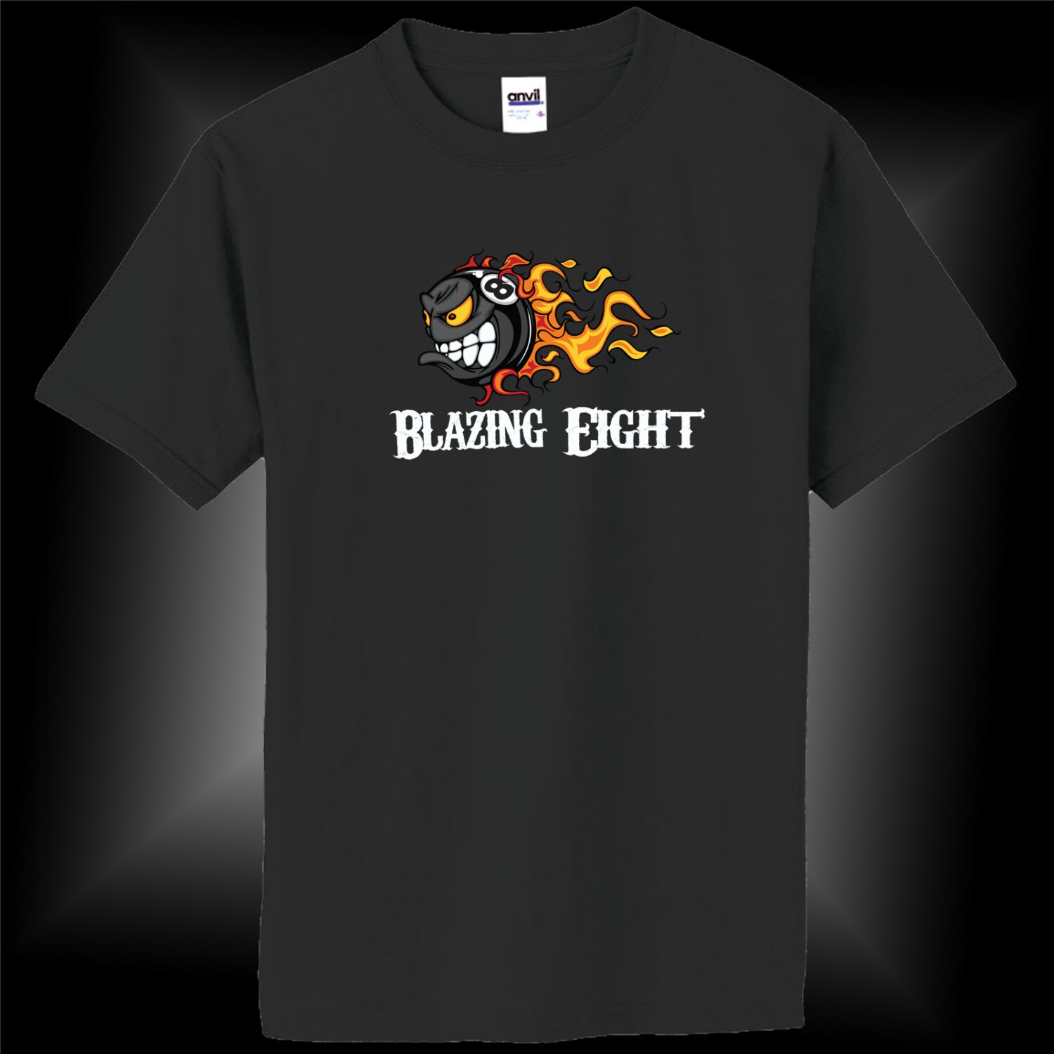 Blazing 8 Flaming 8-Ball Pool T-Shirt Blazing 8 Flaming 8-Ball Pool T-Shirt von CutThroatCueSports