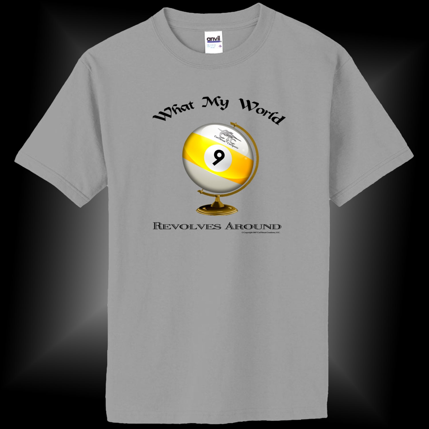 My World 9 -Ball Pool T-Shirt My World 9 -Ball Pool T-Shirt von CutThroatCueSports