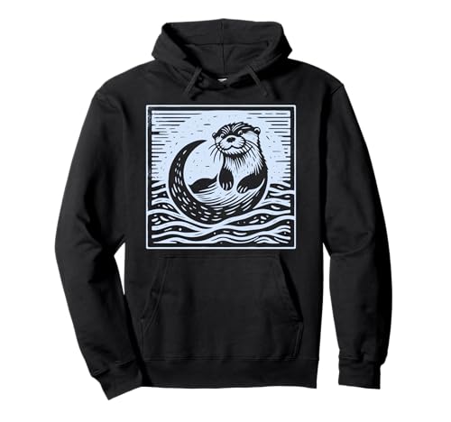 Retro Otter Design, Otter Enthusiasten, Damen, Herren und Kind Pullover Hoodie Retro Otter Design, Otter Enthusiasten, Damen, Herren und Kind Pullover Hoodie von Cute, Funny Otter Lover Graphics For Nature Lovers