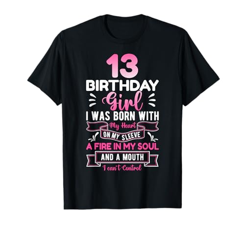 13. Geburtstag 13 Jahre Mädchen Lustiger Teenager Geburtstag T-Shirt von Cute 13th Birthday Girls Teenager Apparel & Gifts