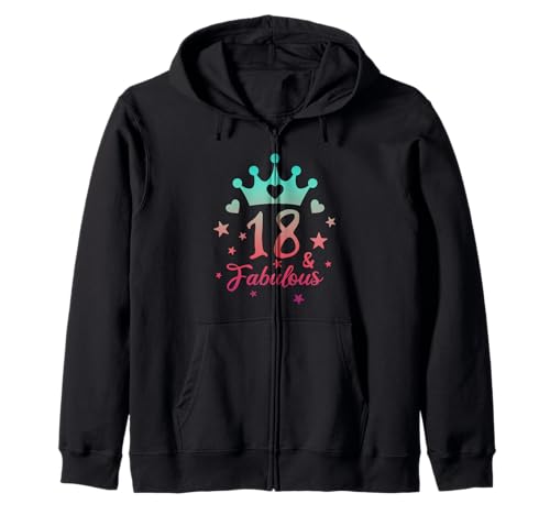 18. Geburtstag Party Queen Offizieller Erwachsener 18 Jahre altes Mädchen Kapuzenjacke 18. Geburtstag Party Queen Offizieller Erwachsener 18 Jahre altes Mädchen Kapuzenjacke von Cute 18yr Old Bestie Bday Idea Adulting Girl Squad
