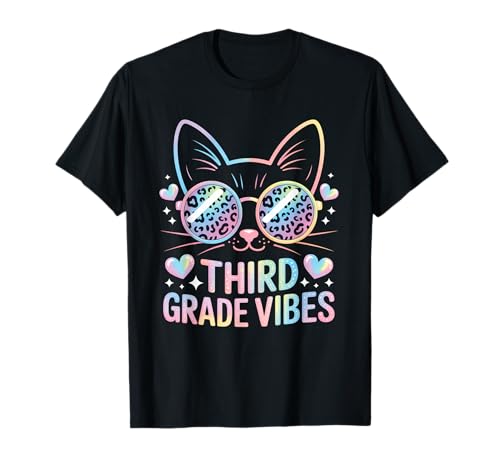 Süße Katze von Third 3rd Grade Vibes Back to School, niedlich für Mädchen T-Shirt Süße Katze von Third 3rd Grade Vibes Back to School, niedlich für Mädchen T-Shirt von Cute 3rd Grade Vibes Cat Kitten Lover Tee
