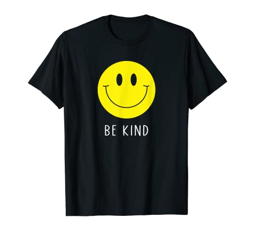Be Kind Süßes gelbes Smile Face Shirt Smil T-Shirt von Cute 80s Smile Happy Tee