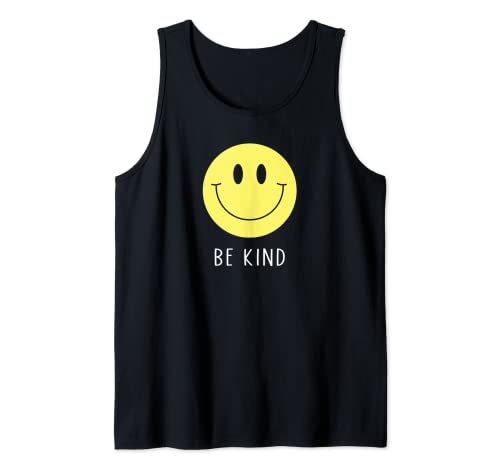 Be Kind Süßes gelbes Smile Face Shirt Smil Tank Top von Cute 80s Smile Happy Tee