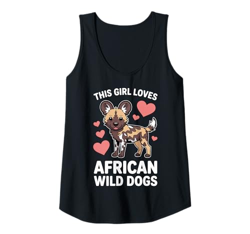Damen African Wild Dogs Girl Lustiger afrikanischer Wildhund Tank Top Damen African Wild Dogs Girl Lustiger afrikanischer Wildhund Tank Top von Cute African Wild Dog Fun African Wild Dog Design
