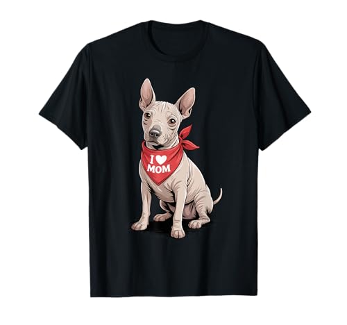 Ich Liebe Mama American Hairless Terrier Lover Dog Muttertag T-Shirt Ich Liebe Mama American Hairless Terrier Lover Dog Muttertag T-Shirt von Cute American Hairless Terrier Mom Dog Lover