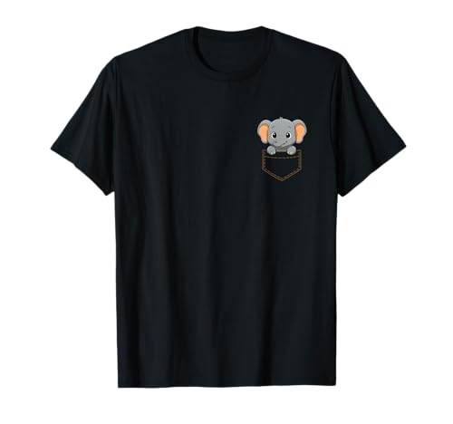Lustiges Tier in der Tasche für Kinder, Damen, Herren, niedlicher Elefant T-Shirt Lustiges Tier in der Tasche für Kinder, Damen, Herren, niedlicher Elefant T-Shirt von Cute Animal In Pocket Funny Elephant In Pocket
